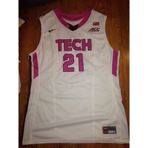2015-16 Nike Virginia Tech Hokies #21 Satchel Pierce Game Worn Basketball Jersey